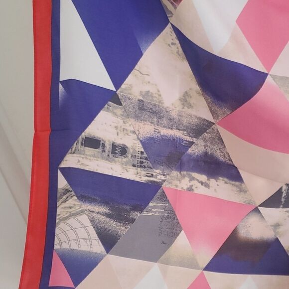 Geometric Scarf Headwrap Headband Kerchief - Picture 3 of 4